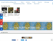 Tablet Screenshot of livingfithealthyandhappy.com